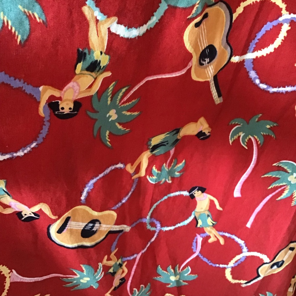 Hilo Hattie Off Shoulder Midi Dress, Made in Hawaii (S) - Picture 3 of 7